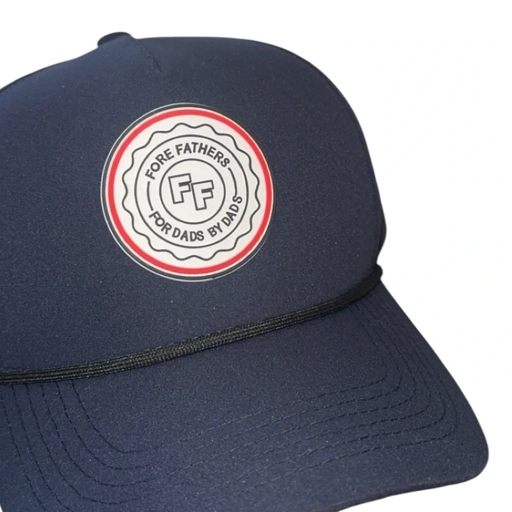 NEW Fore Fathers For Dads By‎ Dads Badge of Approval Navy Blue Cap Hat